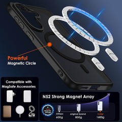 3-in-1 Magnetic Phone Case for Samsung Galaxy S26 Plus 5G 6.7” with Protector