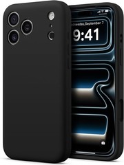 iPhone 17 Pro Max Case, Silicone Upgrade Shockproof Protective Phone Case, Chalk