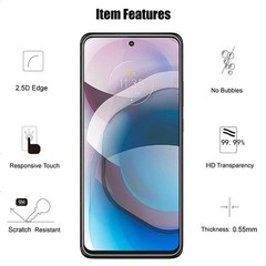 3 Pack Tempered Glass Screen Protector for Motorola Moto G 5G and One 5G Ace