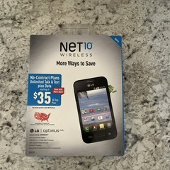 LG Optimus Fuel NET10 No Contract Android 4.4 3.5in 4GB 3MP Black