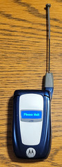 Motorola I series i760 – Blue & Silver ( Nextel ) Rare Cellular iDEN Flip Phone