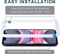 3PCS Screen Protector for iPhone Xr/iPhone 11 6.1 Inch HD Tempered Glass Anti Sc