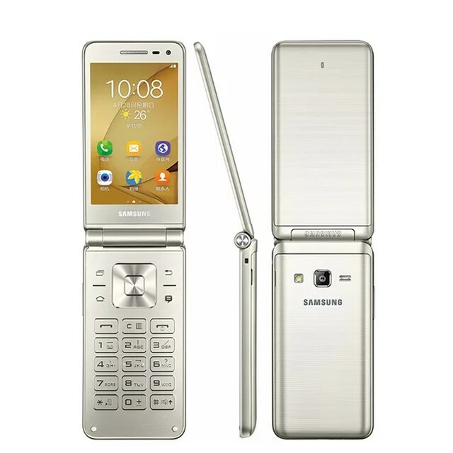 Original Unlocked Samsung Galaxy Folder G1600 Dual SIM LTE Flip SmartPhone US A+