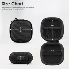 Earbud Case Hard EVA Earphone Carrying Case Cell Phone Accessories Storage Bag