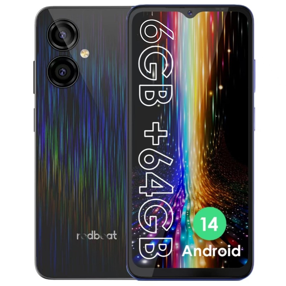 Redbeat D5 Unlocked Android 14 Cell Phones 8-core 1.6GHz Processor 6.52 Inch …