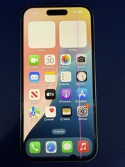 Apple iPhone 15 – 128GB – Blue (AT&T) Fin Crack Bad LCD 84% Only