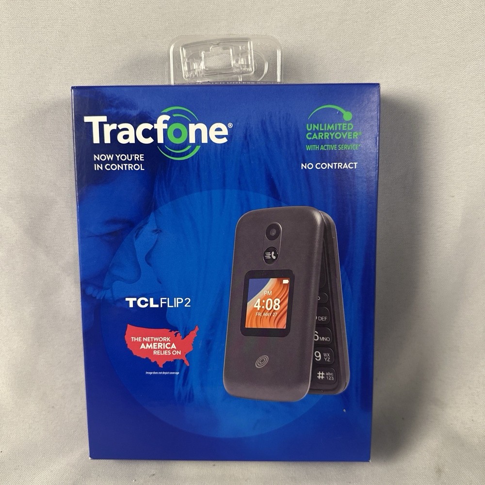 BRAND NEW TCL Go Flip 2 Locked To Tracfone 16GB Senior Flip Phone Brand New