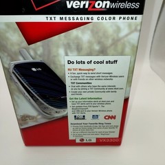 LG VX3300 Verizon Wireless Flip BLACK BLUE Faceplate Cell Phone BRAND NEW w/box