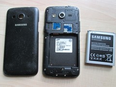 Lot of (3) Samsung Cell Phones Galaxy, Galaxy A01, Galaxy Amp Prime 2 #H22FS