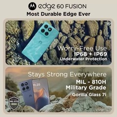 MOTOROLA Edge 60 Fusion 5G-Factory Unlocked Dual SIM-8GB 256GB ROM-Slipstream