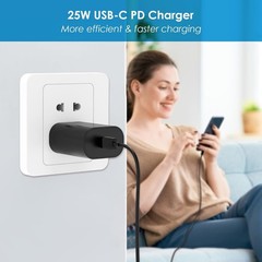 2 Original Super Carga Rapida USB-C De 25W Cargador Para Samsung Galaxy S21/S20/