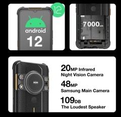 AGM H5 – 128GB – Black (Unlocked) (Dual SIM)