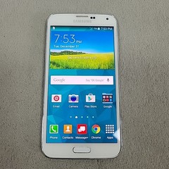 Samsung Galaxy S5 SM-G900V White 16GB Verizon Smartphone Tested READ