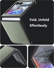 Case for Motorola Razr 2024/2025/2026 – PU Vegan Leather & Hard Polycarbonate Bu
