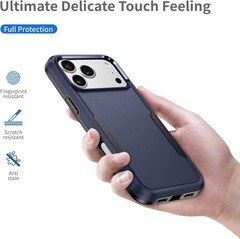For iPhone 17 Pro Max Case Heavy Duty Rugged Shockproof Durable Cover-Blue