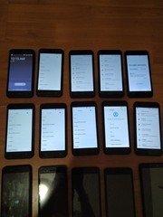 Lot of 15 Mixed model UMX U683CL and TW801 and U307AS 16GB Smartphone Black