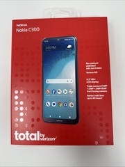 Nokia C300 Total Verizon Wireless Cell Phone 6.5″HD+13MP Camera BRAND NEW SEALED