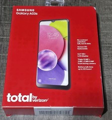 Total By Verizon Samsung Galaxy A03s 32GB Black Prepaid Smartphone New
