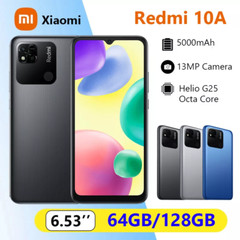 Xiaomi Redmi 10A 64/128GB ROM Octa-core Phone Android 6.53″ Dual SIM New Sealed