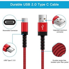 10FT USB-C to USB-A Fast Charging Cord for iPhone 17, 16 Pro, Samsung Galaxy S25