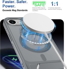 Case & Screen Protector for iPhone 16e & iPhone 17e with Lanyard Wrist Strap Gre