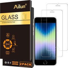 2 Pack Tempered Glass Screen Protectors for iPhone SE 2020/2022 4.7 Inch