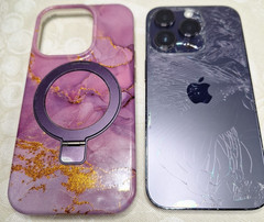 Apple IPhone 14 Pro 128GB AT&T Fully Functional Cracked Bk Scratches Clean IMEI