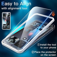 3PCS Screen Protector for Nothing Phone 3 9H Tempered Glass Case-Friendly HD Cle