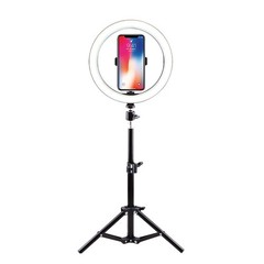 10 Inch Led Selfie Light Height Adjustable Protable Ring Lamp Tricolor Dimming 1