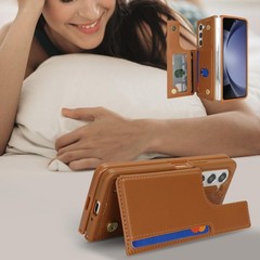 Samsung Galaxy Z Fold 5 Wallet Phone Case with Card Holder, RFID Blocking PU Lea