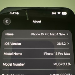 Apple iPhone 15 Pro Max White Titanium 256gb – Excellent – iOS 26.5.2 – Unlocked