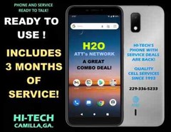 H2O SMART PHONE W/ 3 MONTHS $20 PLAN FREE ✅ UNLIMITED TALK/TEXT AND DATA