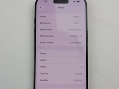 Apple iPhone 16 Pro (A3083) 128GB – Black (Spectrum) – *CRACKED CAMERA GLASS*