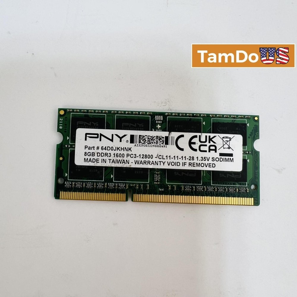 PNY 8GB DDR3 SO-DIMM PC3-12800 1600MHz RAM