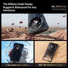 FOSSiBOT F109S 4G LTE Rugged Phone Rear Display Android 15 Outdoor IP68 Dual SIM