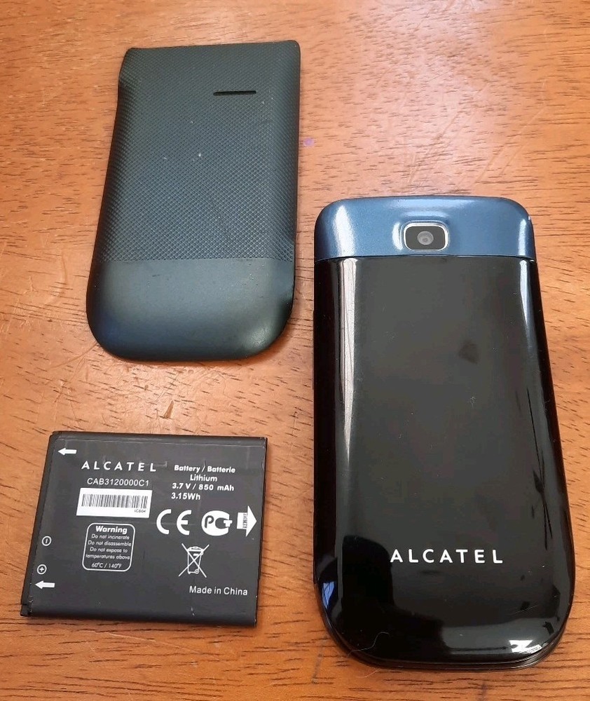 Alcatel One Touch 768 Blue Black T-Mobile GSM 3G Flip Cell Phone, Not Working