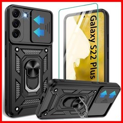 for Samsung Galaxy S22+ Plus Case Built in Kickstand Screen Protector Full Body