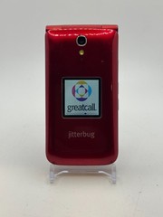 Jitterbug 4043S GreatCall Alcatel One Red Flip Cell Phone for Seniors – Used