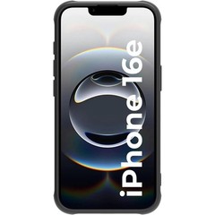 Cute Flower Phone Case for iPhone 16e, Black Line Art Floral Shockproof Cover