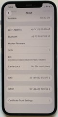 USED BLUE GSM UNLOCKED iPhone 12, 128GB A2172 NGFD3LL/A FOR REPAIR