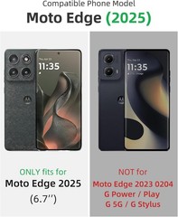 Heavy Duty Shockproof Rugged Dual Layer Case for Moto Edge 2025, Blue