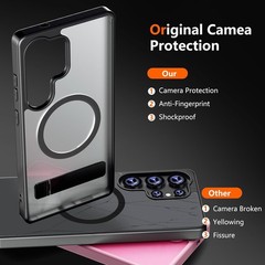 Magnetic Case for Samsung Galaxy S24 Ultra with 2X Privacy Screen Protectors