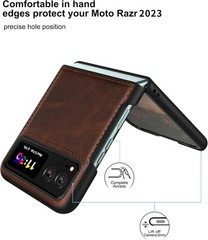 Ultra Thin Slim Durable Phone Case Cover for Motorola Razr 2023 – Brown