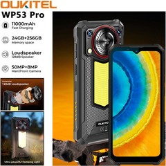 Global OUKITEL WP53 PRO 4G Rugged Phone Android 15 Mobile Waterproof 11000mAh