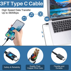 45W Fast Charger Wall Adapter TypeC Charging Cord For Samsung Galaxy S25 S24 S23