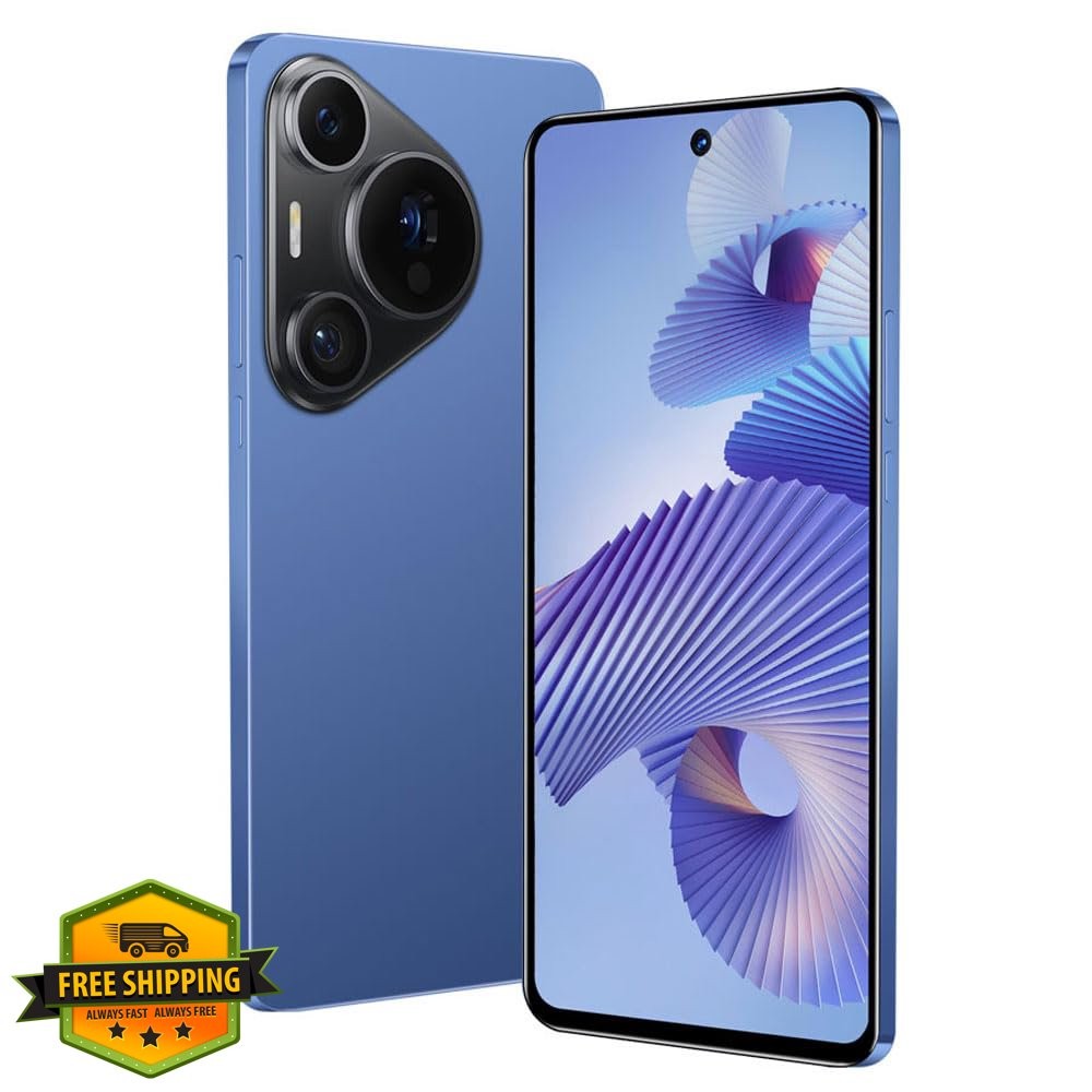 Unlocked Android Phone: Blue 64GB 6.56″ HD 3G Smartphone