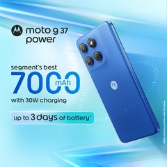 MOTOROLA g37 power (Nautical Blue 128 GB 4GB RAM) Dimensity 6400 Global Version