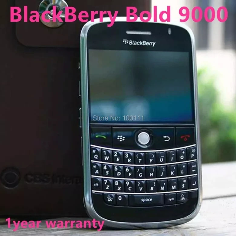 Unlocked Original Blackberry Bold 9000 Black Mobile Phone GPS WIFI 3G Cell Phone