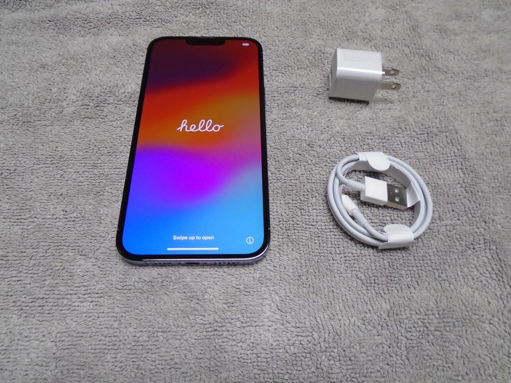 Apple iPhone 13 Pro Max, 128gb, Sierra Blue, Carrier Unlocked, Excellent!!