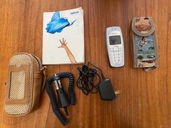 Nokia 6010 – Silver and Blue ( T-Mobile ) Cellular GSM Phone – Great Shape